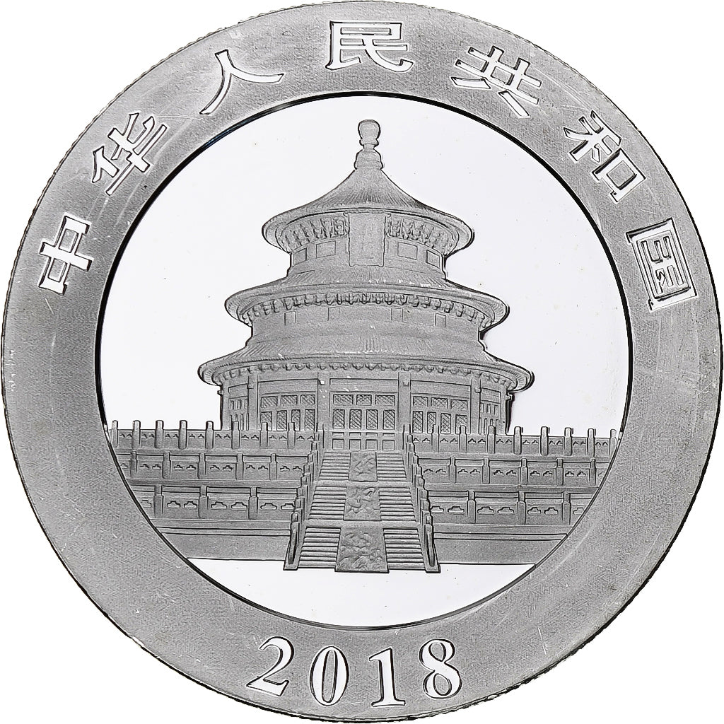 Cina, 10 Yüan, 1 oz, Panda, Bullion, 2018, FS, Argento, SPL, KM:2410