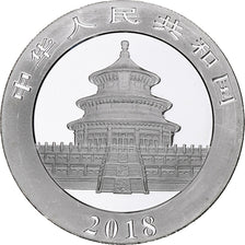 Cina, 10 Yüan, 1 oz, Panda, Bullion, 2018, FS, Argento, SPL, KM:2410