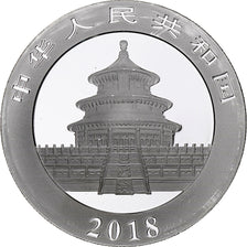 China, 10 Yüan, 1 oz, Panda, Bullion, 2018, PP, Silber, UNZ, KM:2410