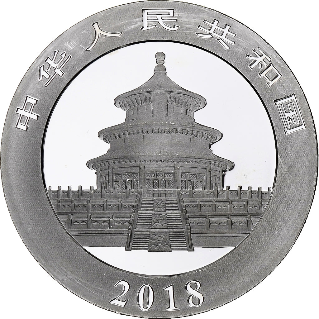 Cina, 10 Yüan, 1 oz, Panda, Bullion, 2018, FS, Argento, SPL, KM:2410