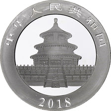 Cina, 10 Yüan, 1 oz, Panda, Bullion, 2018, FS, Argento, SPL, KM:2410