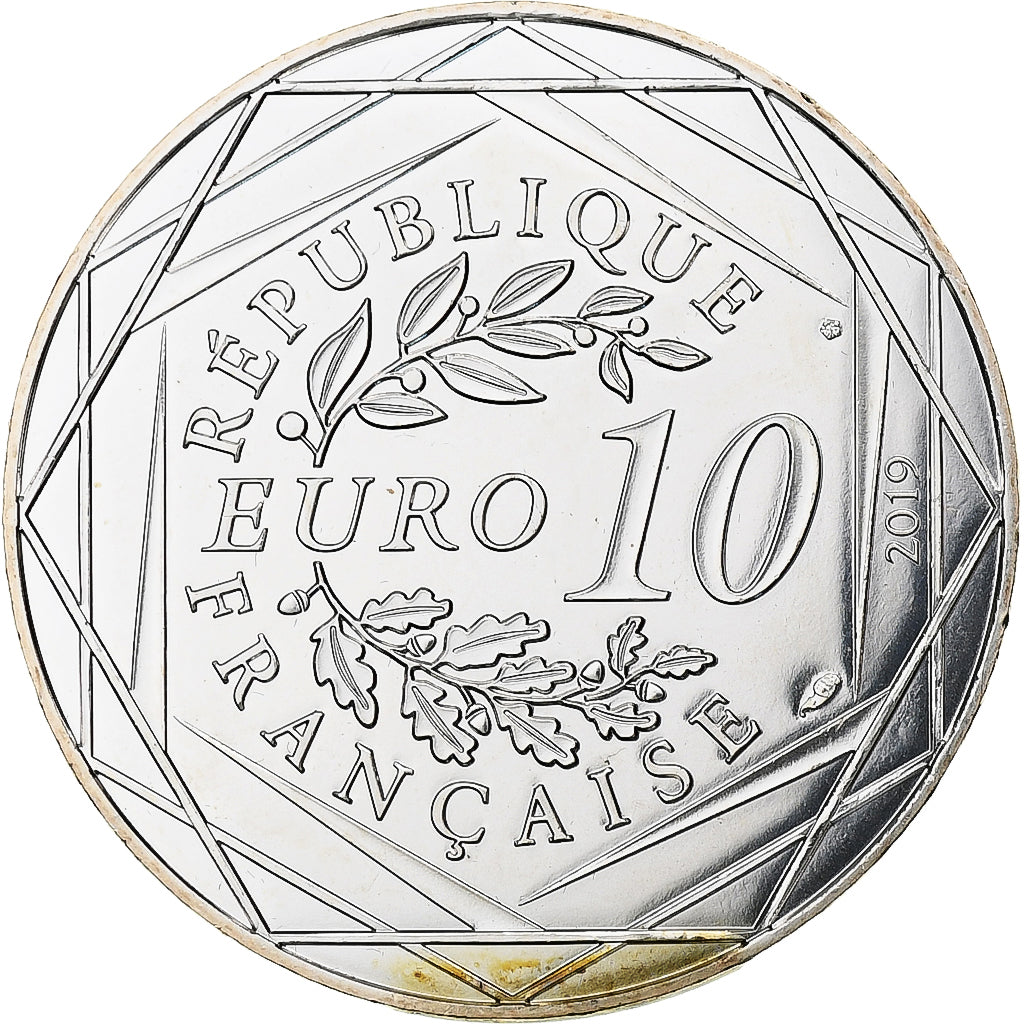 France, 10 Euro, Pièce d'Histoire - La guerre de cent ans, 2019, MDP, Silver