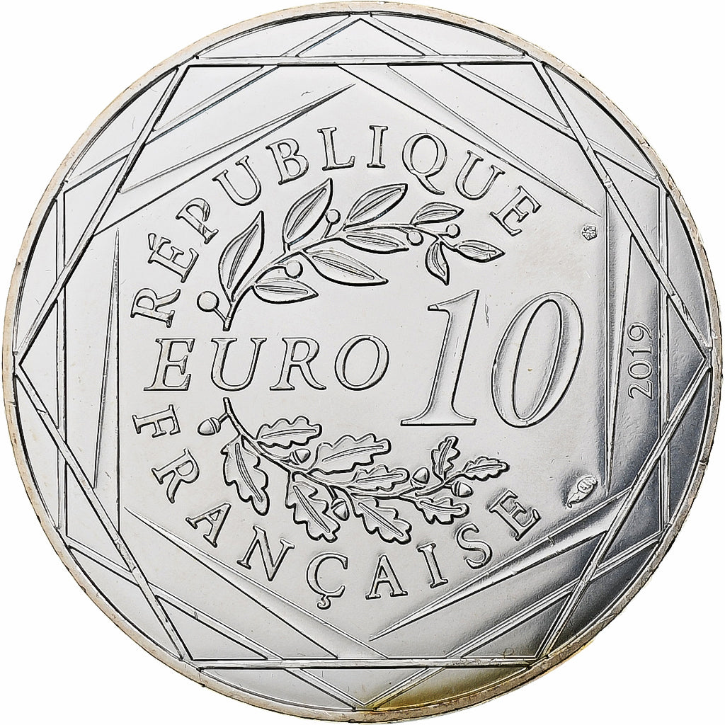 Frankreich, 10 Euro, Pièce d'Histoire - Les Templiers, 2019, MDP, Silber, UNZ