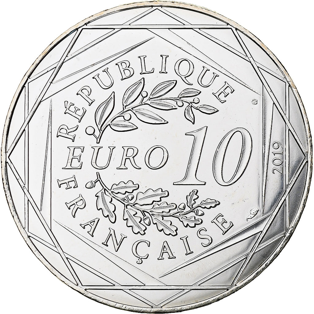 France, 10 Euro, Pièce d'Histoire - La Charte, 2019, MDP, Argent, SPL