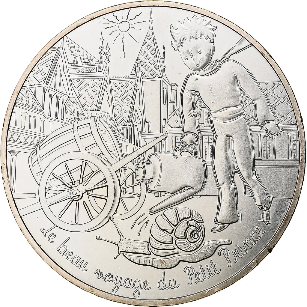 Francja, 10 Euro, Petit Prince en Bourgogne, 2016, MDP, Srebro, MS(63)