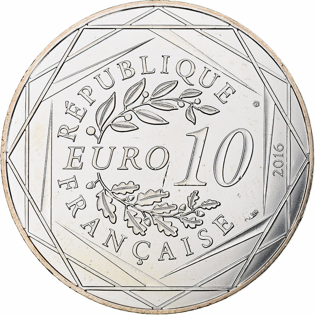 Francja, 10 Euro, Petit Prince en Bourgogne, 2016, MDP, Srebro, MS(63)