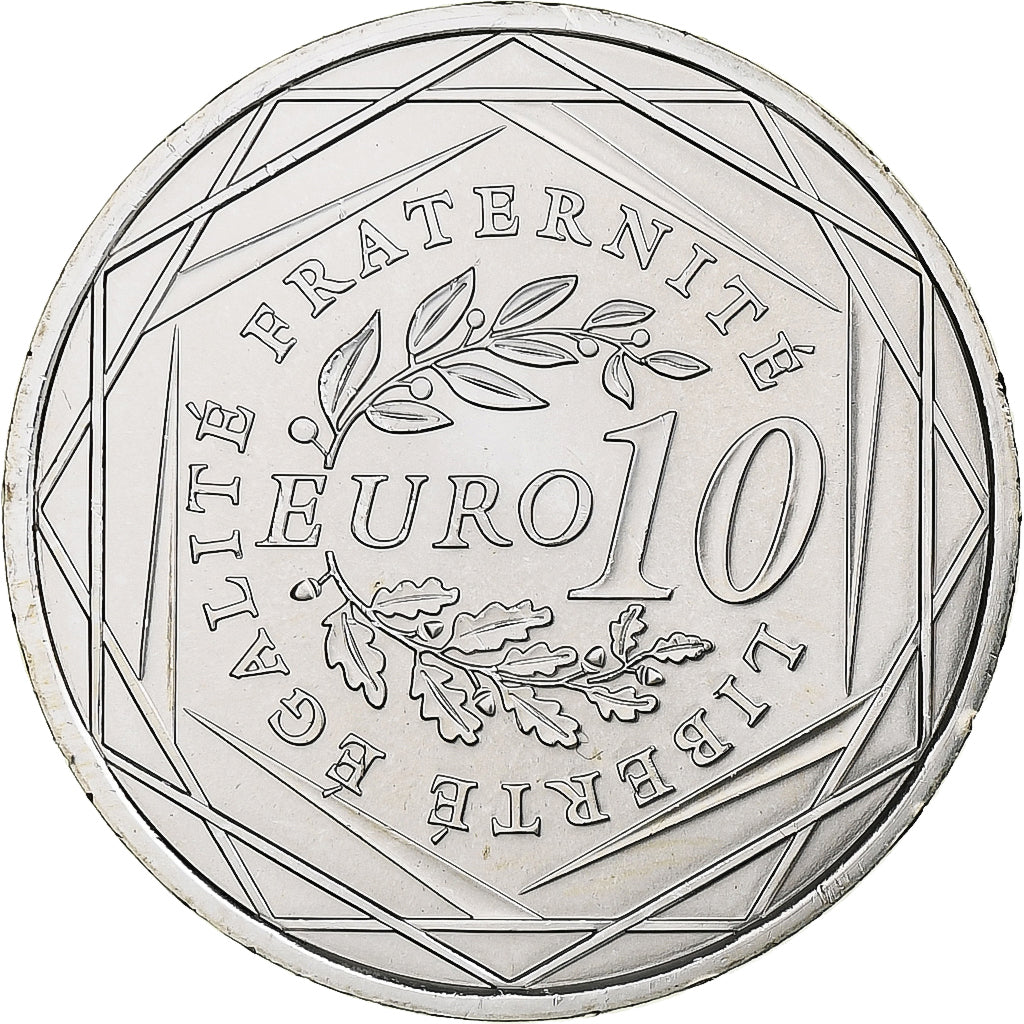 France, 10 Euro, Semeuse, 2009, Monnaie de Paris, Silver, MS(63)