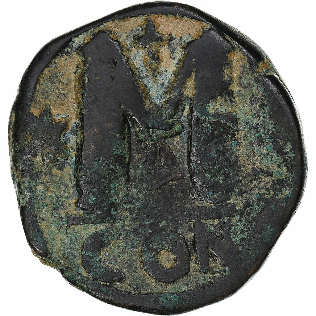 Justin I, Follis, 518-527, Constantinople, Bronzen, FR