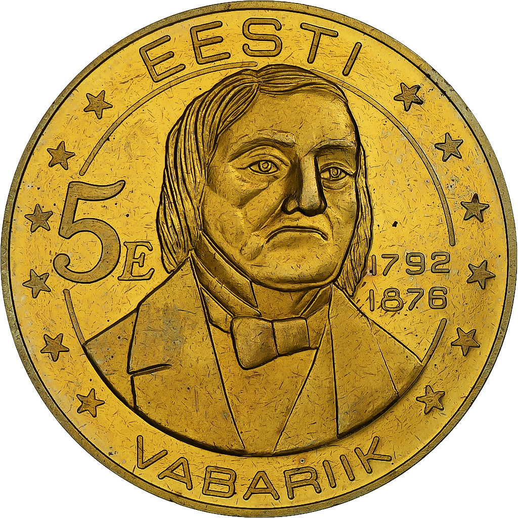 Estonia, 5 Euro, Fantasy euro patterns, Essai-Trial, FS, 2004, Ottone, FDC