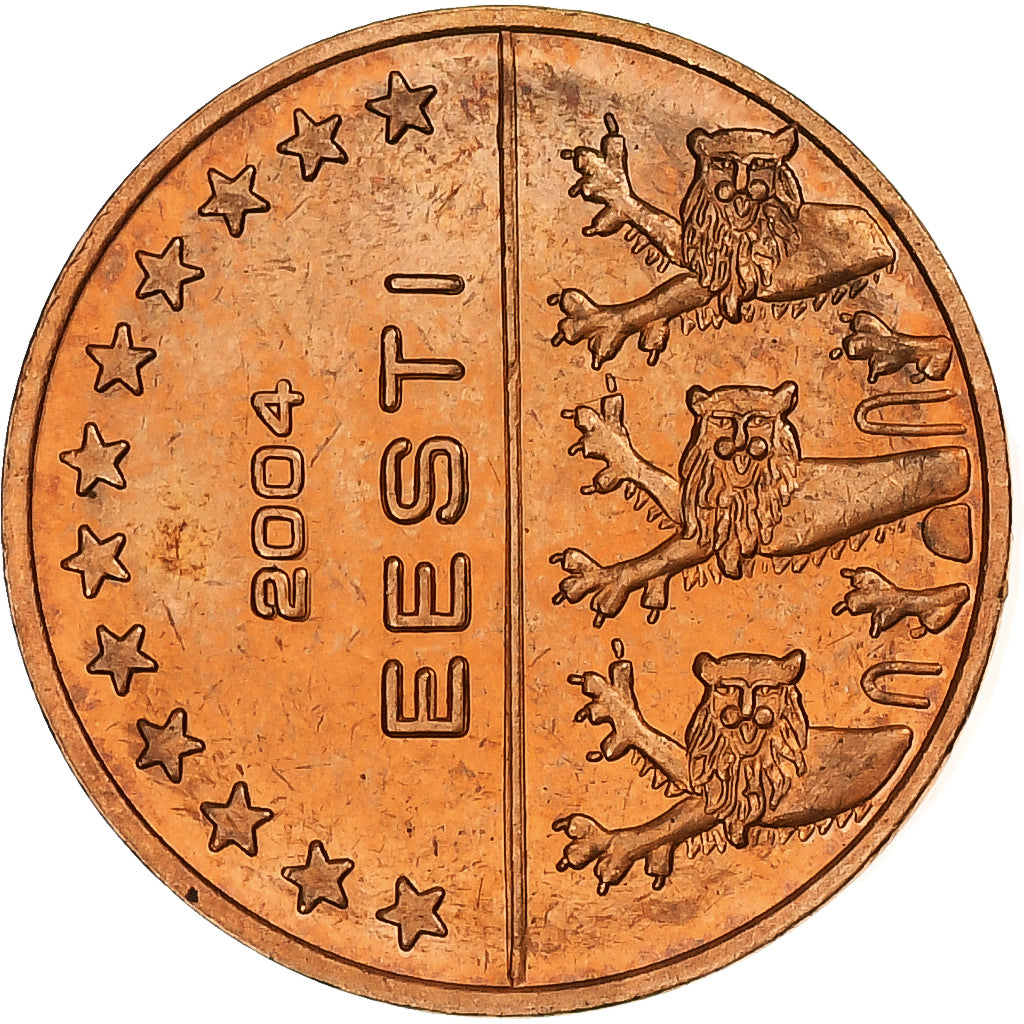 Estonia, 2 Euro Cent, Fantasy euro patterns, Essai-Trial, FS, 2004, Rame, FDC