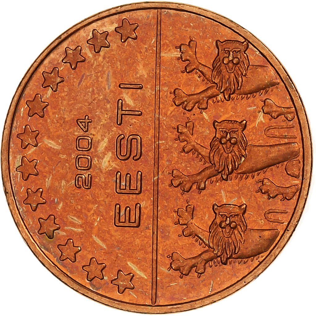 Estonia, Euro Cent, Fantasy euro patterns, Essai-Trial, Proof, 2004, Copper