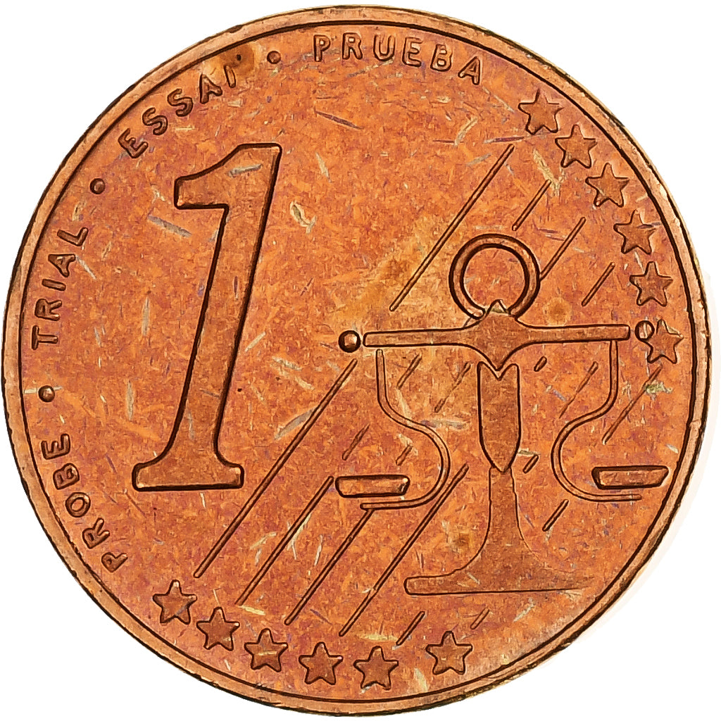 Estonia, Euro Cent, Fantasy euro patterns, Essai-Trial, Proof, 2004, Copper