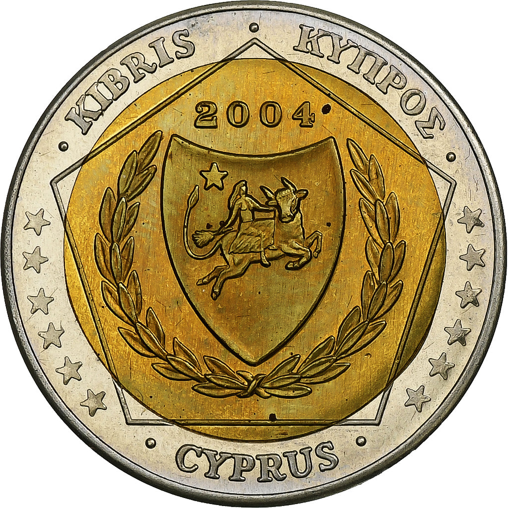 Cyprus, 2 Euro, Fantasy euro patterns, Essai-Trial, Proof, 2004, Bi-Metallic