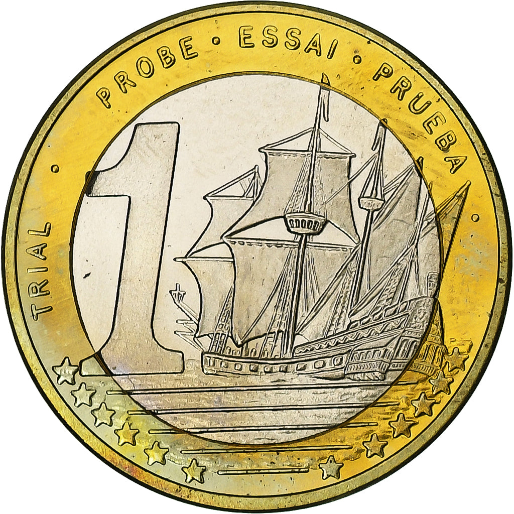 Andorra, Euro, Fantasy euro patterns, Essai-Trial, Proof, 2003, Bi-Metallic