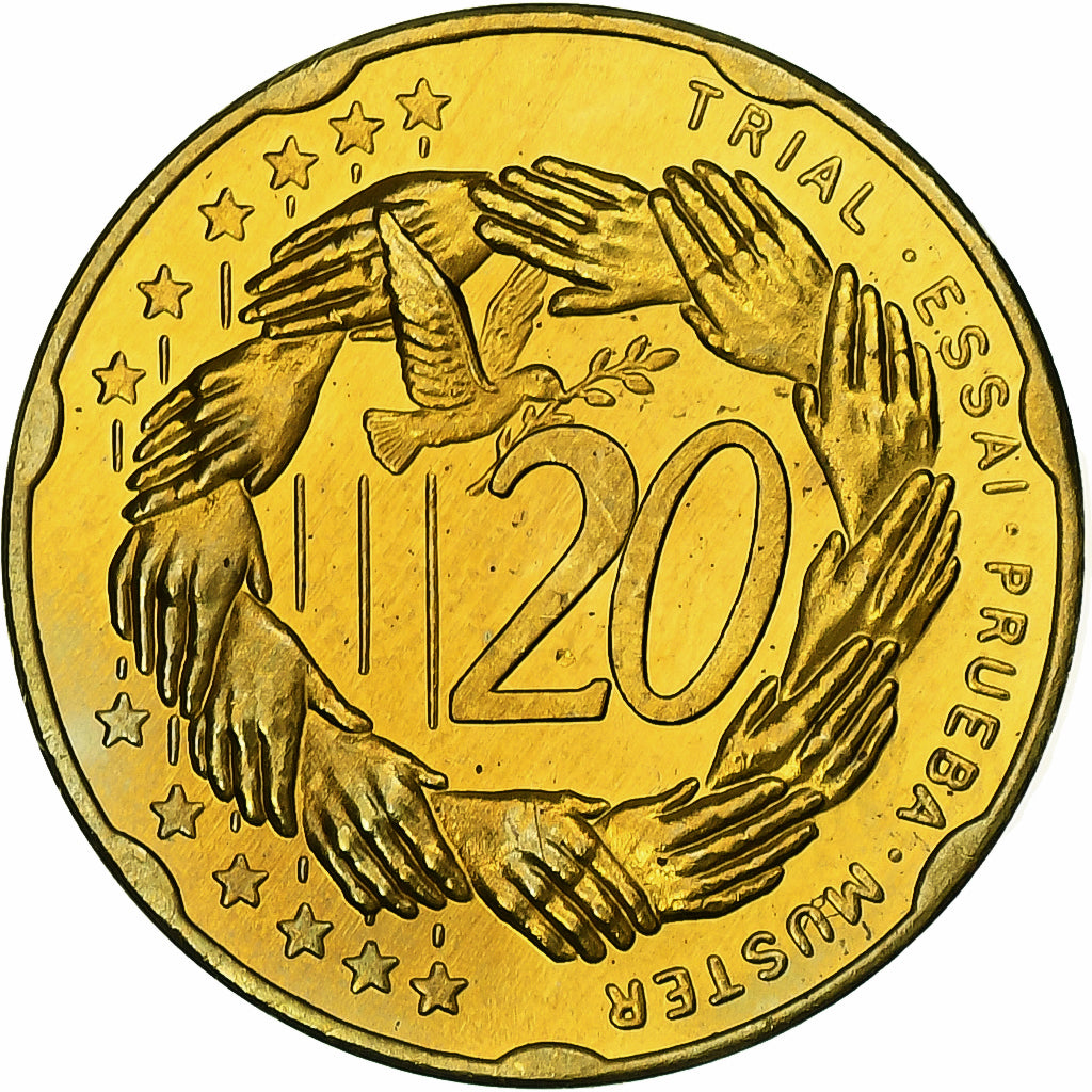 Andorra, 20 Euro Cent, Fantasy euro patterns, Essai-Trial, FS, 2003, Ottone, FDC