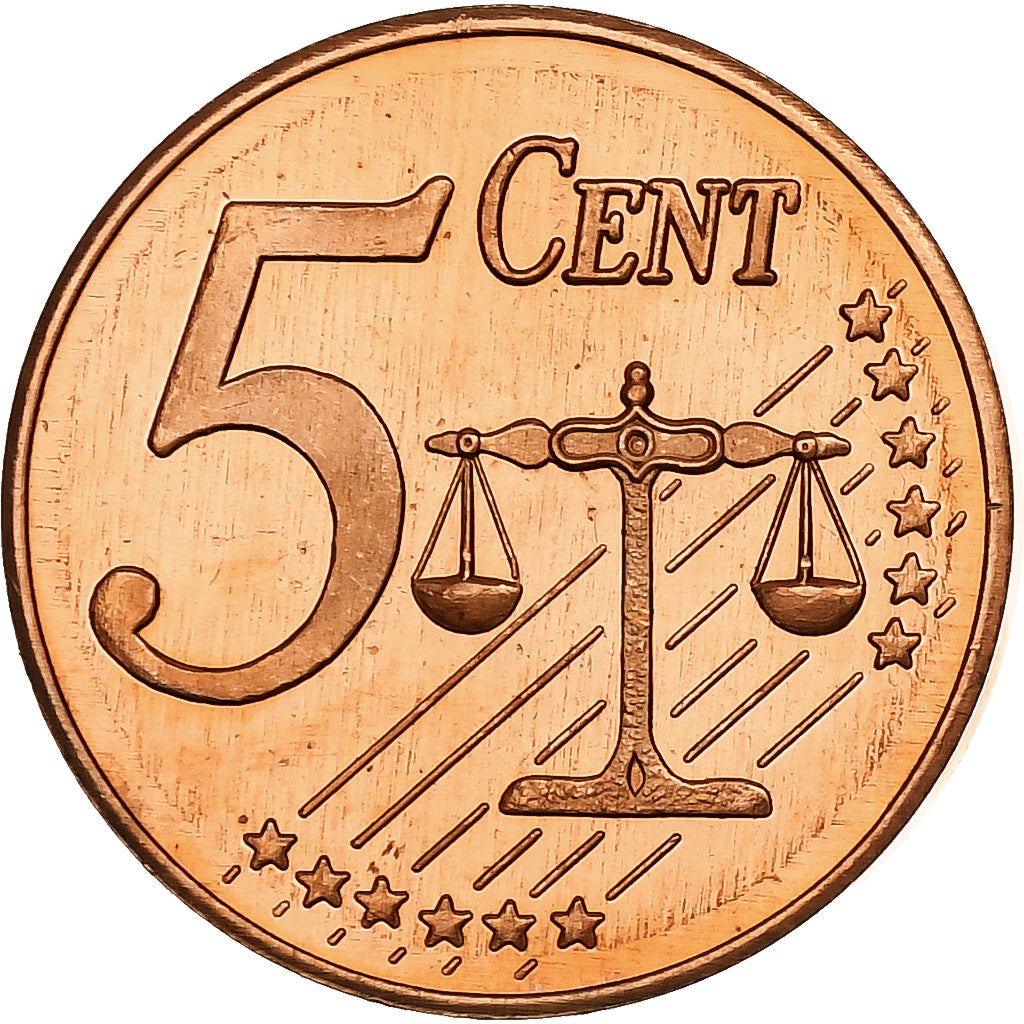 Svezia, 5 Euro Cent, Fantasy euro patterns, Essai-Trial, FS, 2003, Rame, FDC