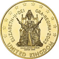 United Kingdom, 5 Euro, Fantasy euro patterns, Essai-Trial, Proof, 2003, Brass