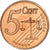Danemark, 5 Euro Cent, Fantasy euro patterns, Essai-Trial, BE, 2002, Cuivre, FDC