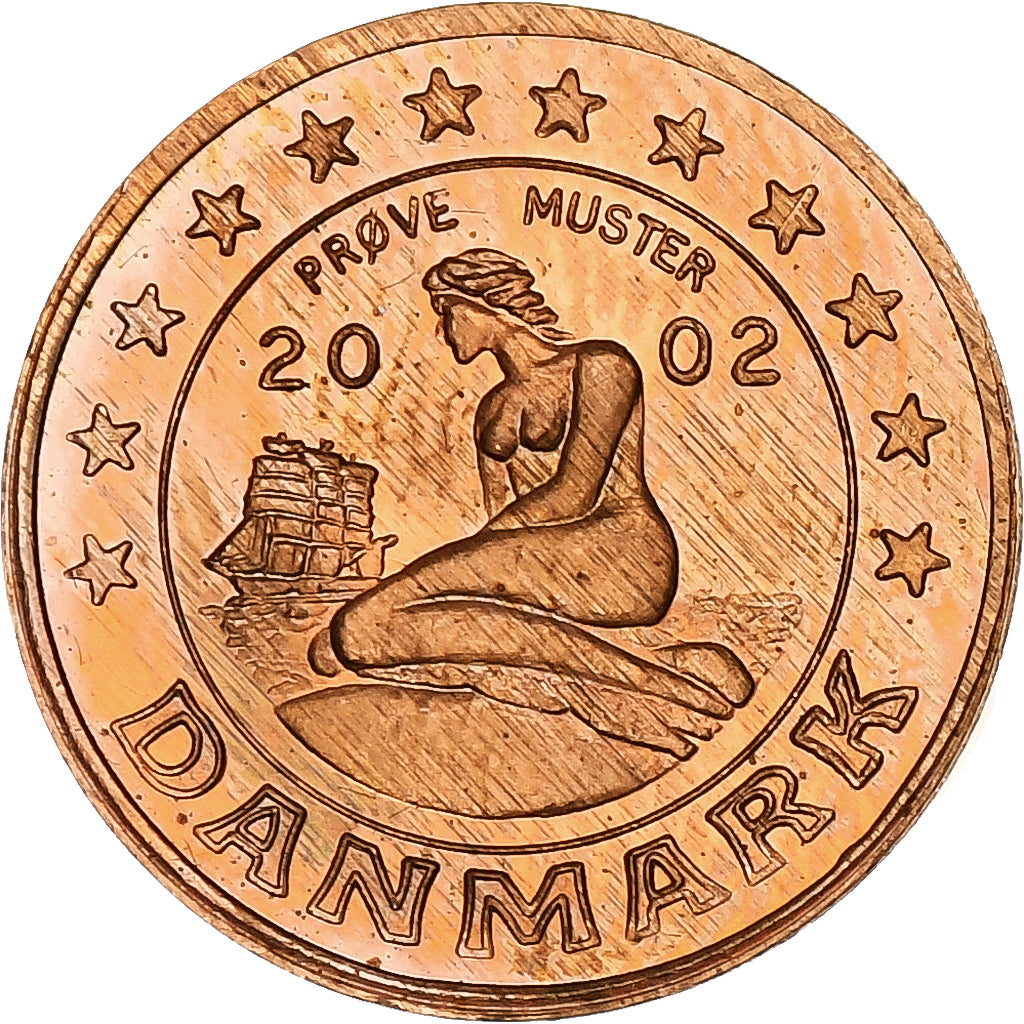 Dänemark, Euro Cent, Fantasy euro patterns, Essai-Trial, PP, 2002, Kupfer, STGL