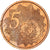 Santa Helena, 5 Euro Cent, Fantasy euro patterns, Essai-Trial, Proof, Cobre