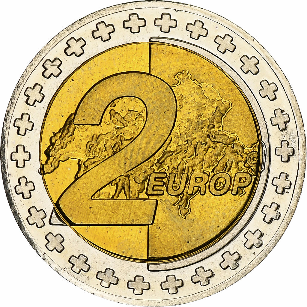 Switzerland, 2 Euro, Fantasy euro patterns, Essai-Trial, Proof, 2003
