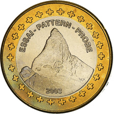 Switzerland, Euro, Fantasy euro patterns, Essai-Trial, Proof, 2003, Bi-Metallic