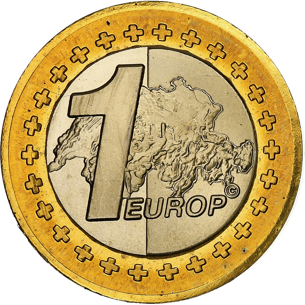 Szwajcaria, Euro, Fantasy euro patterns, Essai-Trial, Proof, 2003, Bimetaliczny