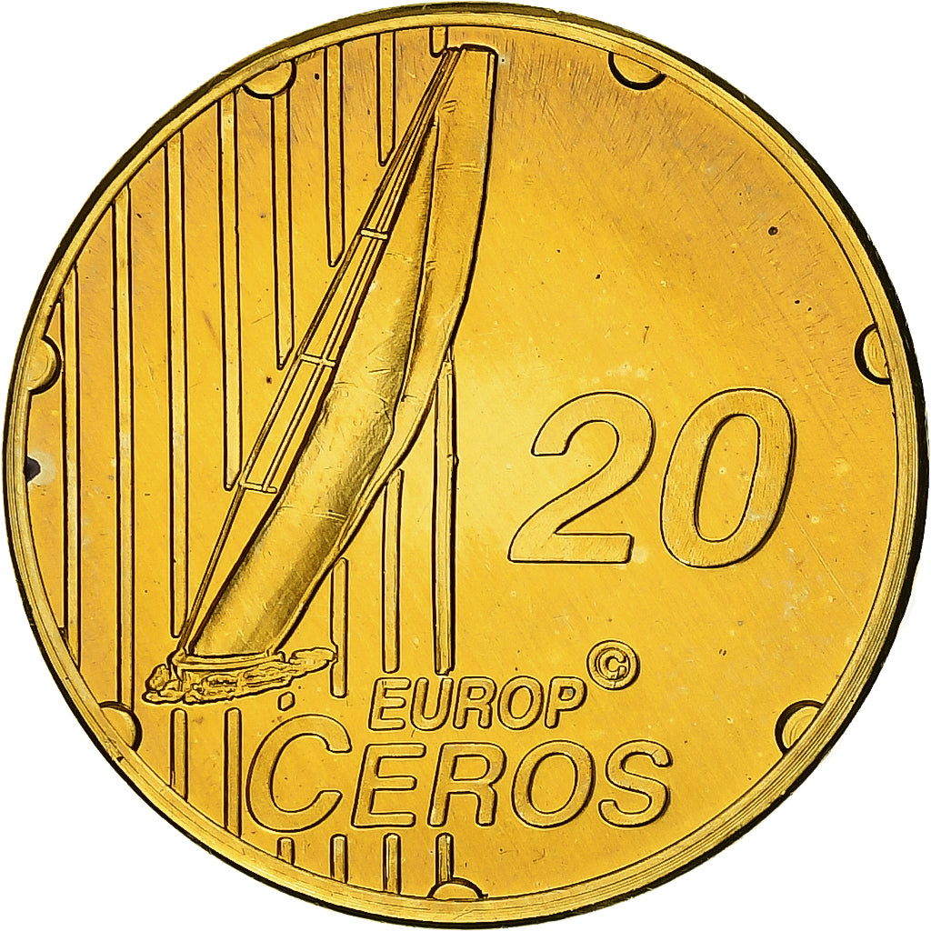 Suiza, 20 Euro Cent, Fantasy euro patterns, Essai-Trial, Prueba, 2003, Latón
