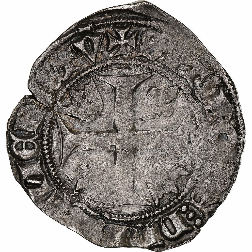 Frankreich, Charles VI, Blanc Guénar, Tournai, Billon, S, Duplessy:377