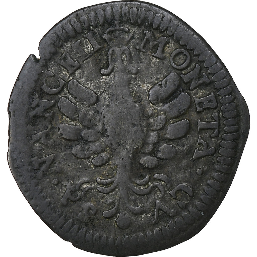 Duchy of Lorraine, Leopold I, 5 Liards, 1706-1729, Nancy, Billon