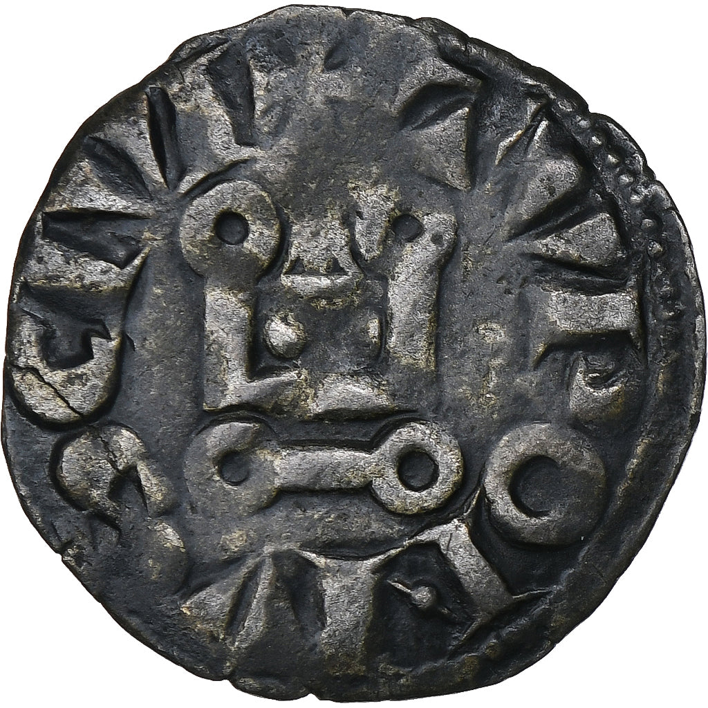 Francia, Louis VIII-IX, Denier Tournois, Vellón, MBC, Duplessy:187