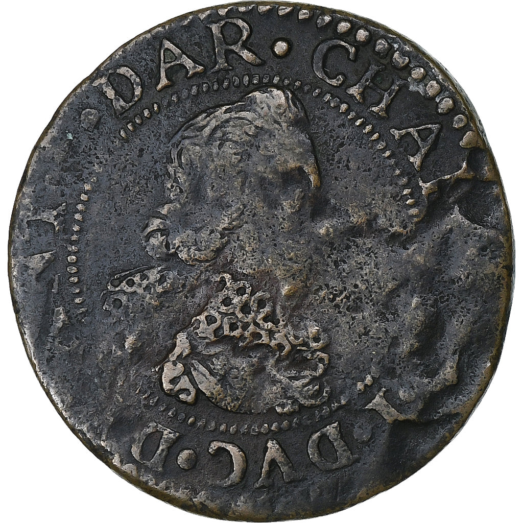 Principality of Arches-Charleville, Charles de Gonzague, Double Tournois, 1634
