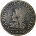Principado de Arches, Charles de Gonzague, Liard, 1609, Charleville, Cobre