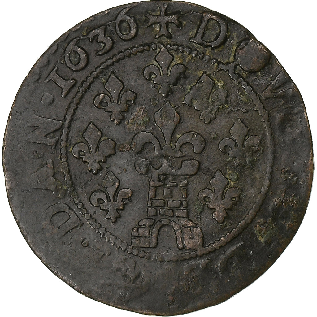 Principality of Sedan, Fréd-Maurice de La Tour, Double Tournois, 1636, Sedan