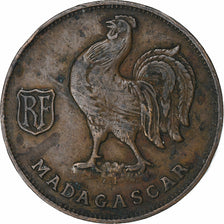 Madagascar, France libre, Franc, 1943, Pretoria, Bronze, TB+, KM:2
