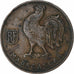 Madagascar, France libre, Franc, 1943, Pretoria, Bronze, VF(30-35), KM:2