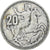 Greece, Paul I, 20 Drachmes, 1960, London, Silver, VF(30-35), KM:85