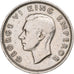 Nieuw Zeeland, George VI, Shilling, 1947, London, Cupro-nikkel, FR+, KM:9a
