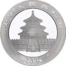 Chine, 10 Yüan, 1 oz, Panda, Bullion, 2018, BE, Argent, SPL, KM:2410