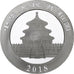 China, 10 Yüan, 1 oz, Panda, Bullion, 2018, Proof, Silver, MS(63), KM:2410