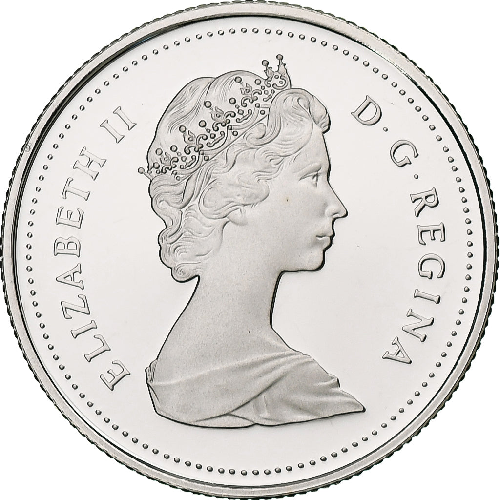 Canadá, Elizabeth II, 25 Cents, 1989, Ottawa, Prueba, Níquel, FDC, KM:74