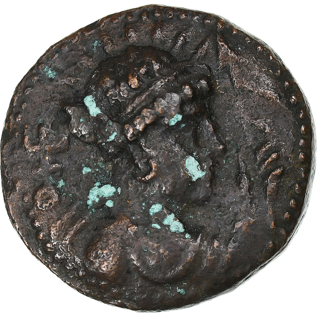 Kushan Empire, Vima Takto, Didrachm, 80-113, Bronze, EF(40-45)