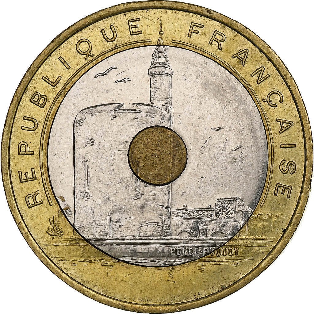 França, 20 Francs, Jeux Méditerranéens, 1993, Pessac, Trimetálico