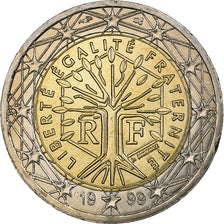 France, 2 Euro, 1999, Pessac, Bi-Metallic, MS(63), KM:1289