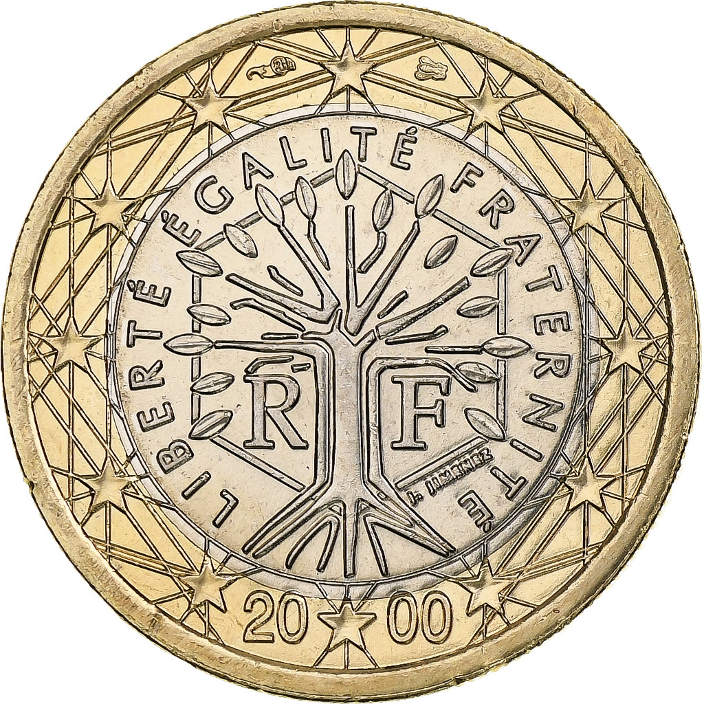 Francia, Euro, 2000, Pessac, Bi-metallico, SPL, KM:1288