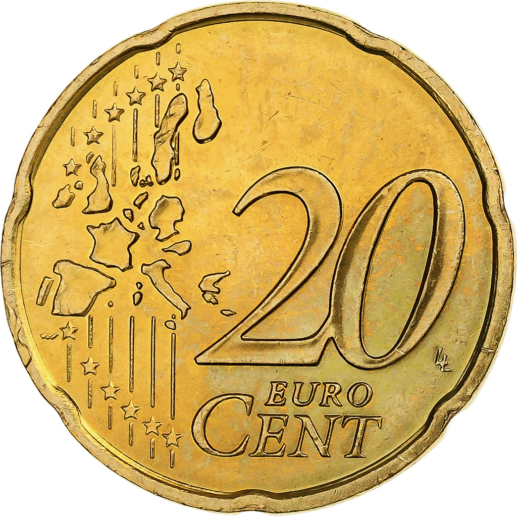 France, 20 Centimes, 1999, Pessac, Nordic gold, MS(63), KM:1286