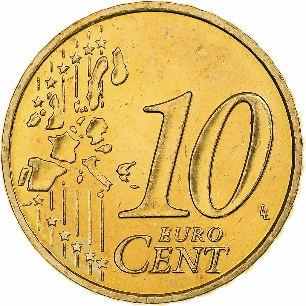 France, 10 Centimes, 2000, Pessac, Nordic gold, MS(63), KM:1285