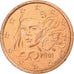 Frankrijk, 5 Centimes, 2001, Pessac, Copper Plated Steel, UNC-, KM:1284