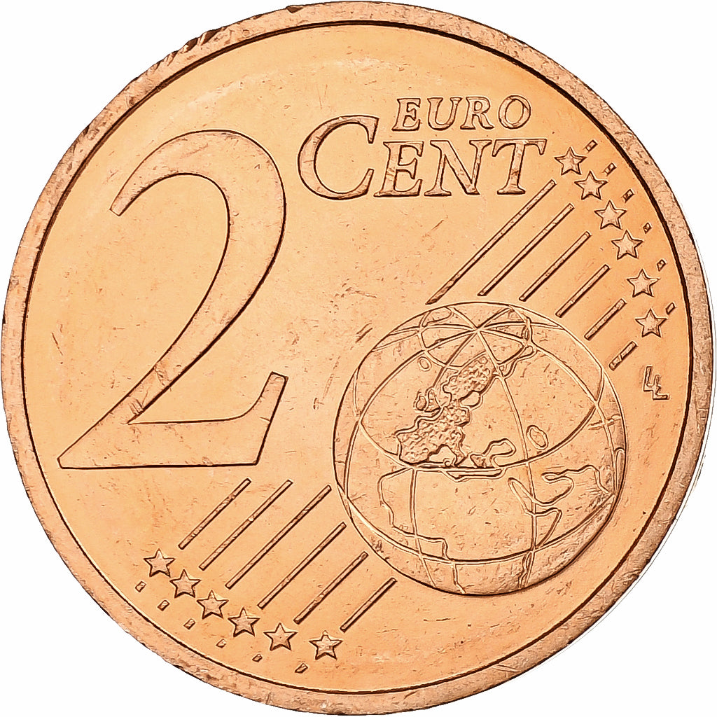 France, 2 Centimes, 2000, Pessac, Copper Plated Steel, AU(55-58), KM:1283