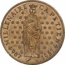 France, 10 Francs, Hugues Capet, 1987, Pessac, Copper-nickel Aluminium
